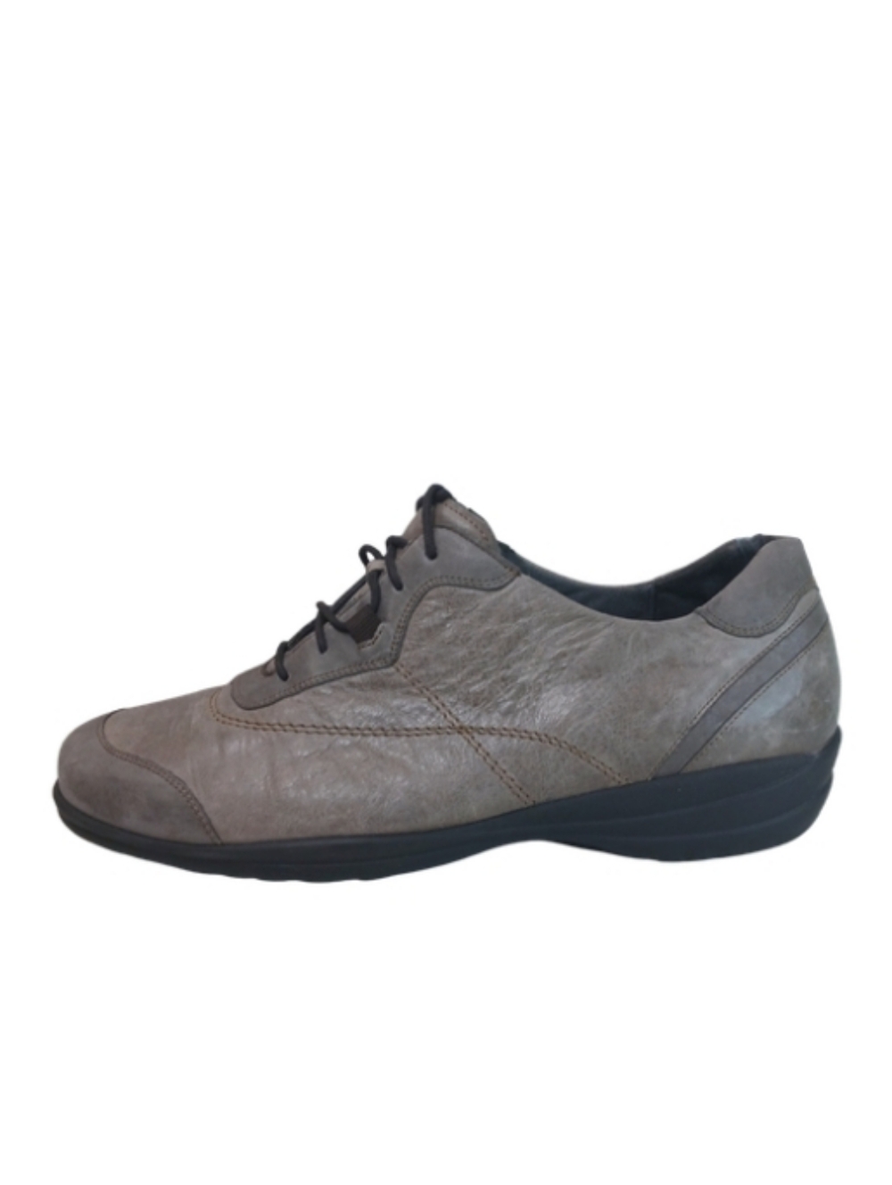 Durea Oxfords Women's 7 Taupe Nubuck Leather Lace-up Walking Shoes